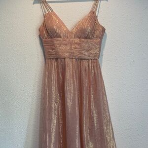 Pink and gold HOCO dress